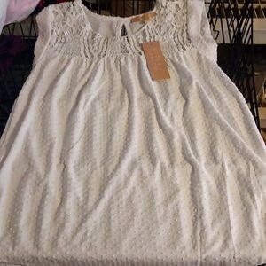 Hope&Harlow Bright White Flowy Sleeveless Top